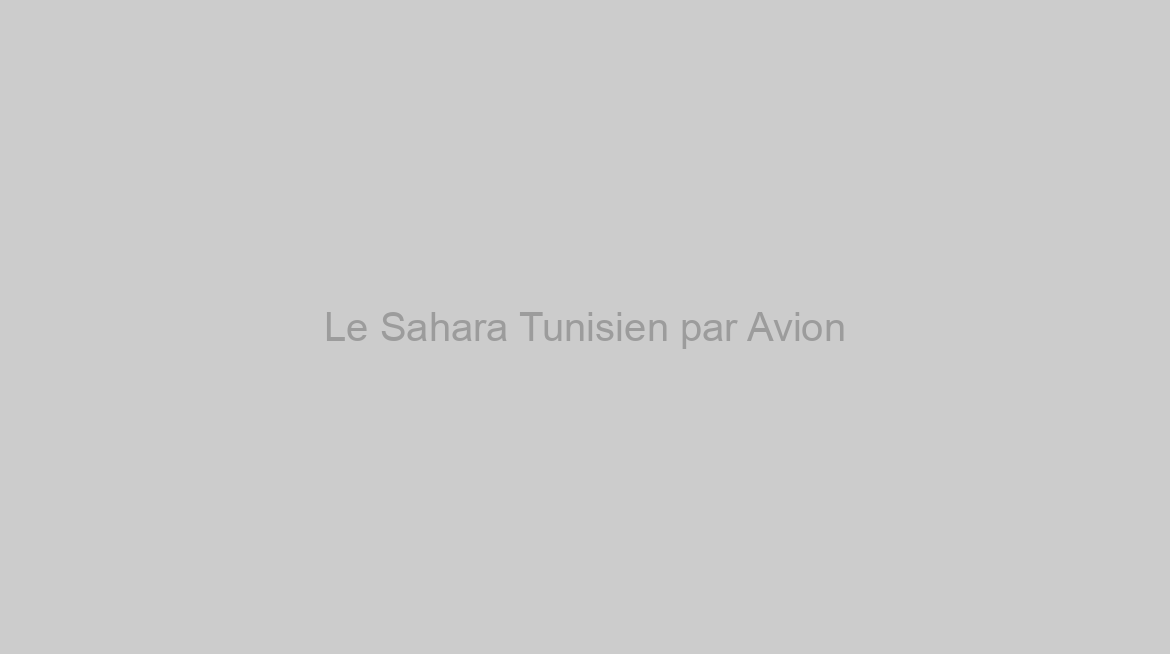 Le Sahara Tunisien par Avion